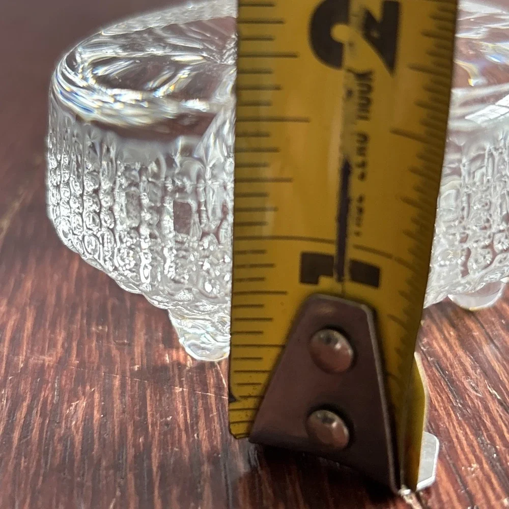Vintage Iittala Ultima Thule Tapio Wirkkala Glass Candle Holder Finland